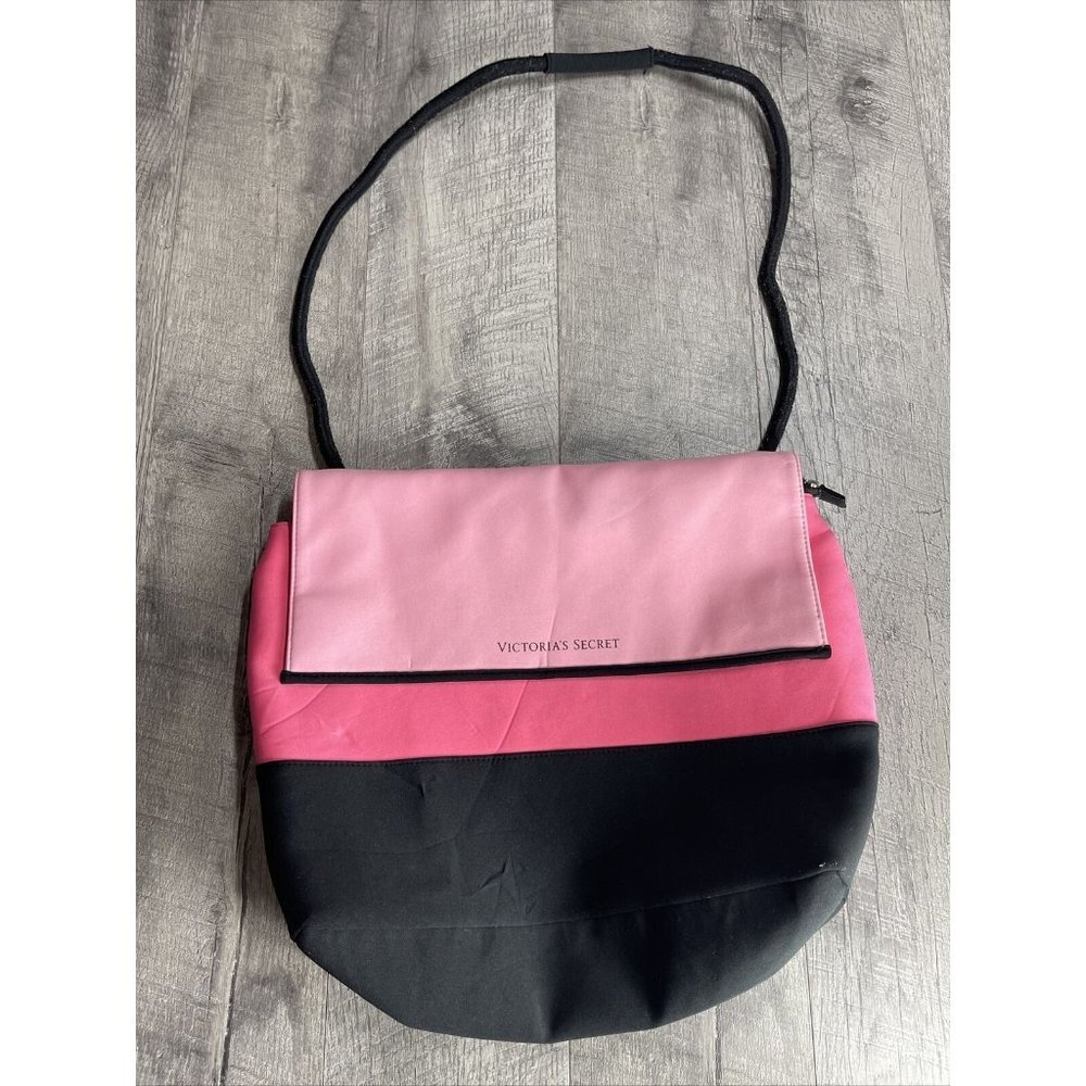 Victorias Secret Bag LARGE Insulated Neoprene Cooler Tote Pink Beach Straps